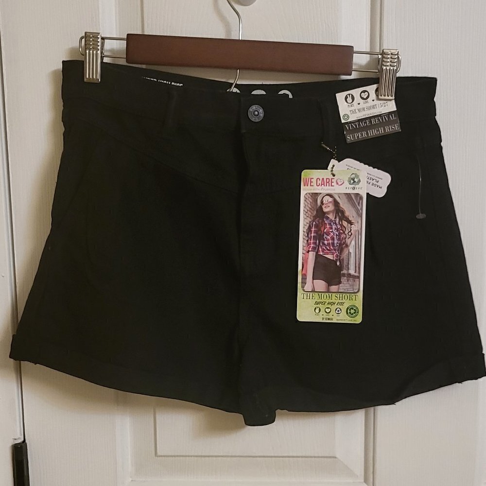 Rewash Brand SUPER HIGH RISE MOM SHORT W/ CUFF Size 5/27 NWT - Picture 3 of 12